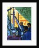 Oil Series: Scientists in a Laboratory Experimenting with Oil by Anonymous