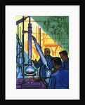 Oil Series: Scientists in a Laboratory Experimenting with Oil by Anonymous