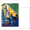 Oil Series: Scientists in a Laboratory Experimenting with Oil by Anonymous