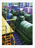 Oil Series: Oil Being Loaded into Tank Cars at a Rail Yard by Anonymous