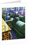 Oil Series: Oil Being Loaded into Tank Cars at a Rail Yard by Anonymous