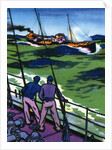 Oil Series: Oil Tanker at Sea by Anonymous