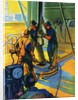 Oil Series: Oil Workers at a Well Head by Anonymous