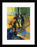 Oil Series: Oil Workers at a Well Head by Anonymous
