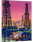 Oil Series: Oil Wells in an Oil Field by Anonymous