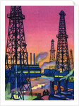 Oil Series: Oil Wells in an Oil Field by Anonymous