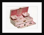 Vintage illustration of a woman's pink jewelry by Anonymous