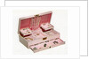 Vintage illustration of a woman's pink jewelry by Anonymous