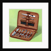 Vintage illustration of men's manicure set by Anonymous