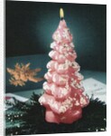 Kitsch 1950s Christmas tree candle by Anonymous