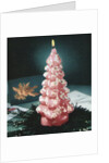 Kitsch 1950s Christmas tree candle by Anonymous