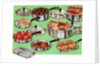 1950s set of pots and pans by Anonymous