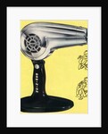 Vintage Illustration of a 1950s Chrome Hairdryer by Anonymous