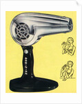 Vintage Illustration of a 1950s Chrome Hairdryer by Anonymous