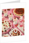 Variety of strawberry desserts by Anonymous