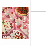Variety of strawberry desserts by Anonymous