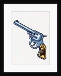 1960s illustration of a cowboy's six-shooter gun by Anonymous