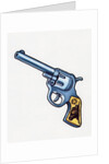 1960s illustration of a cowboy's six-shooter gun by Anonymous