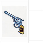 1960s illustration of a cowboy's six-shooter gun by Anonymous