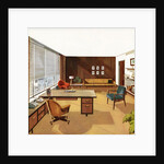 1950s View of a 'Modern' Executive Business Office. by Anonymous
