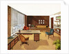 1950s View of a 'Modern' Executive Business Office. by Anonymous