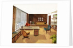 1950s View of a 'Modern' Executive Business Office. by Anonymous