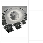Vintage Rotary Telephones Ringing the Globe. by Anonymous