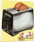 Vintage 1950s Illustration of a Chrome Toaster. by Anonymous