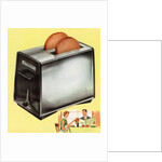 Vintage 1950s Illustration of a Chrome Toaster. by Anonymous