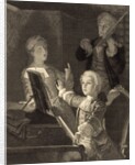 Young Mozart rehearsing his Twelfth Mass by Anonymous