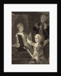 Young Mozart rehearsing his Twelfth Mass by Anonymous