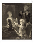 Young Mozart rehearsing his Twelfth Mass by Anonymous