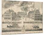 View of Harvard University before the American Revolution by Anonymous