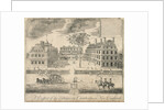 View of Harvard University before the American Revolution by Anonymous