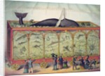 Lithograph of 19th century traveling aquarium by Anonymous