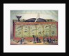 Lithograph of 19th century traveling aquarium by Anonymous