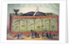 Lithograph of 19th century traveling aquarium by Anonymous