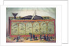 Lithograph of 19th century traveling aquarium by Anonymous