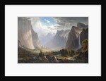 Yosemite Valley with Bridal Falls and Half-Dome in the Distance by Anonymous