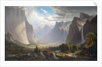 Yosemite Valley with Bridal Falls and Half-Dome in the Distance by Anonymous