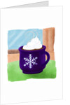 A delicious cup of hot cocoa complete with whip cream by Anonymous