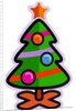 Illustration of a christmas tree with a star on top by Anonymous