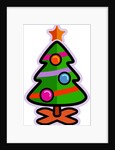 Illustration of a christmas tree with a star on top by Anonymous