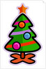 Illustration of a christmas tree with a star on top by Anonymous