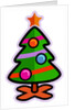 Illustration of a christmas tree with a star on top by Anonymous