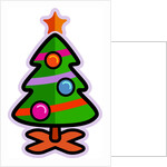 Illustration of a christmas tree with a star on top by Anonymous
