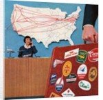 Frequent Business Traveller Checking-In at the Airport. by Anonymous
