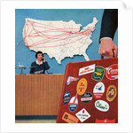 Frequent Business Traveller Checking-In at the Airport. by Anonymous