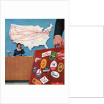 Frequent Business Traveller Checking-In at the Airport. by Anonymous
