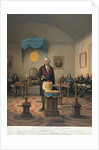 George Washington at meeting of Masonic Lodge by Anonymous